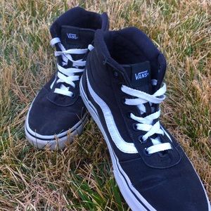 Retro black and white vans